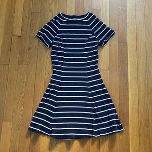 Urban Outfitters Navy + White A-Line Dress